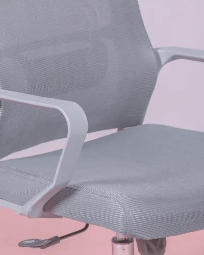 Sedia da ufficio ergonomica con ruote in grigio | 5 anni di garanzia