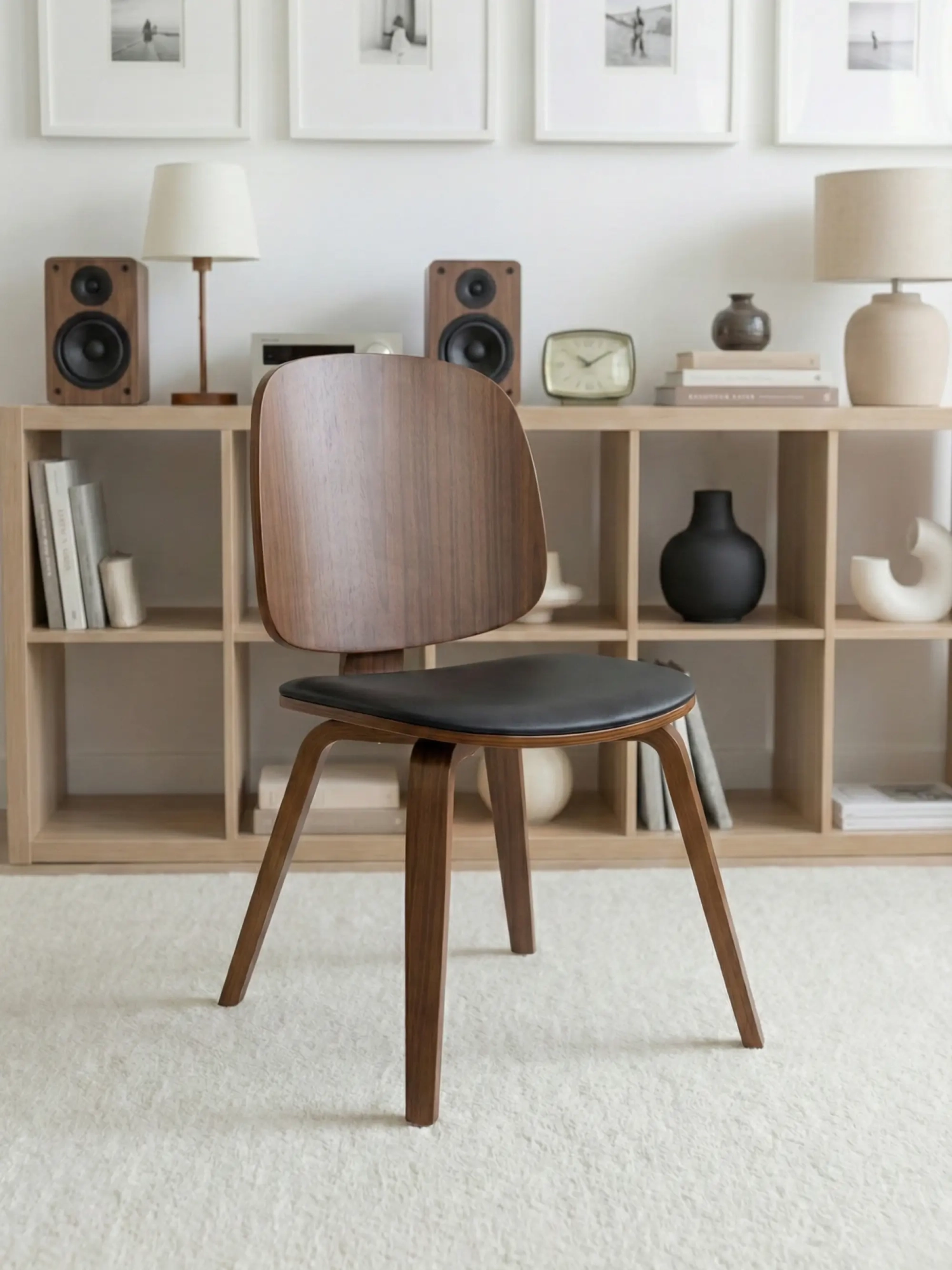 Nordic chair in walnut wood - Hut S NEST DREAM - 1