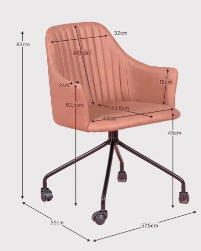 Bürostuhl Skyline in verschiedenen Farben aus Polyester | Nest Dream