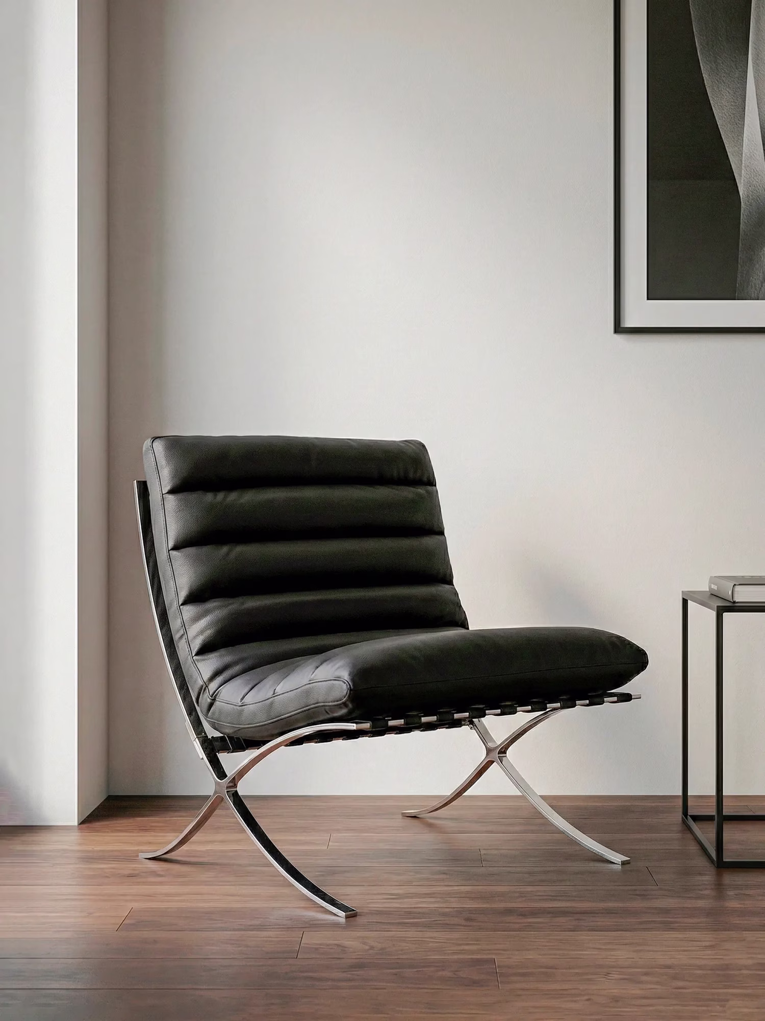 Fauteuil design en acier inoxydable et cuir synthétique - Torino NEST DREAM - 1