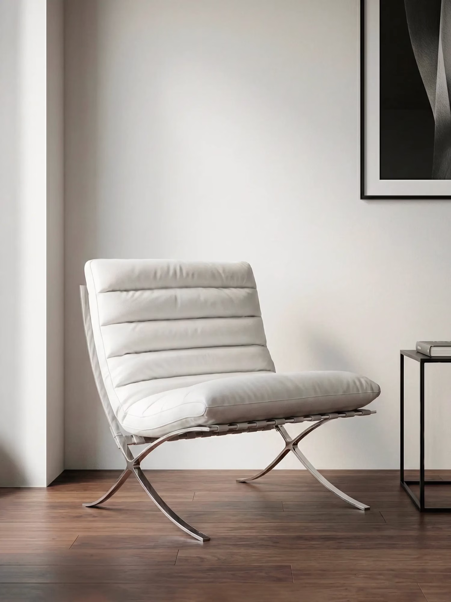 Fotoliu de design din oțel inoxidabil și piele sintetică - Torino NEST DREAM - 17
