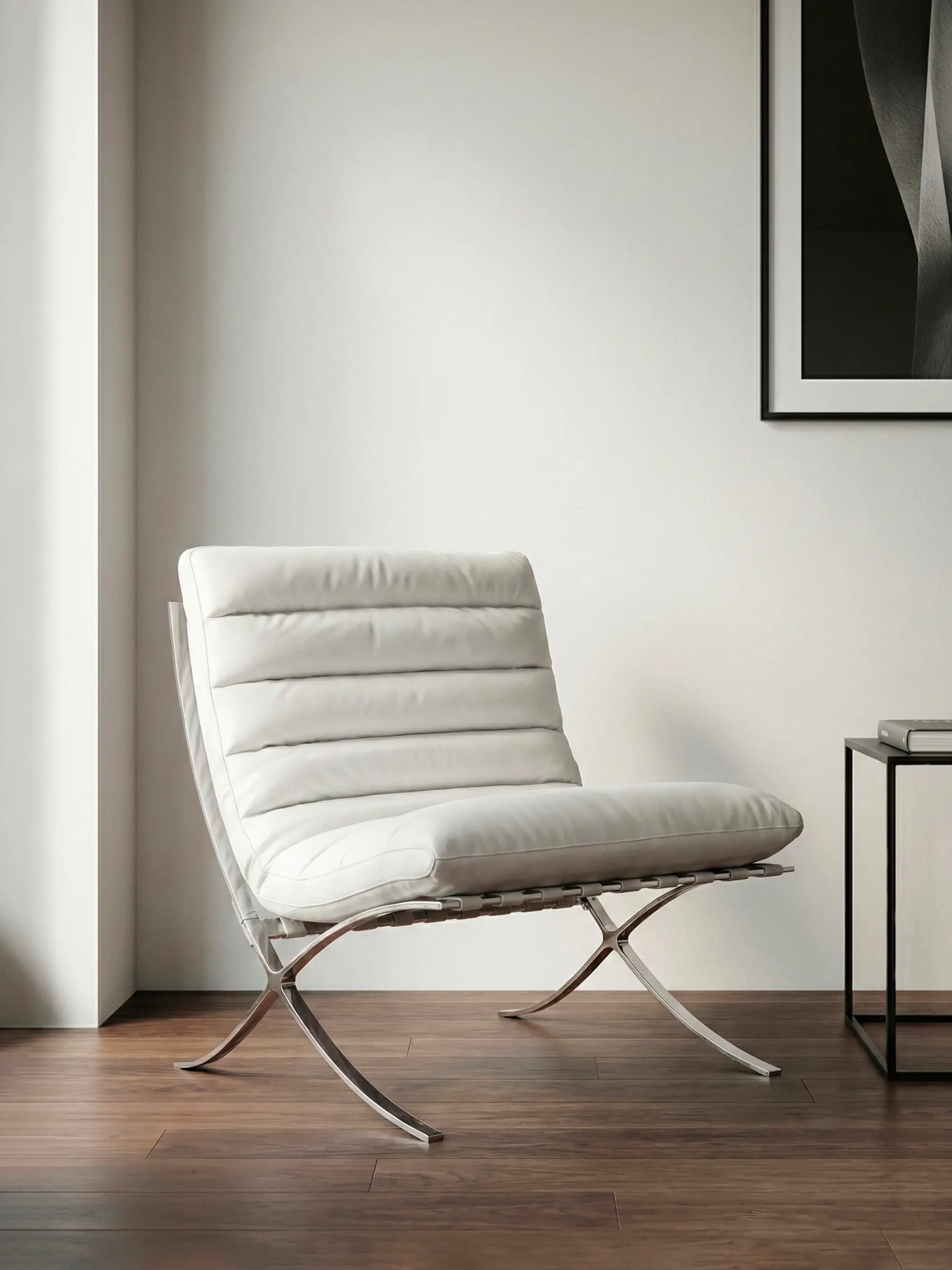 Design fauteuil in roestvrij staal en synthetisch leer - Torino NEST DREAM - 17