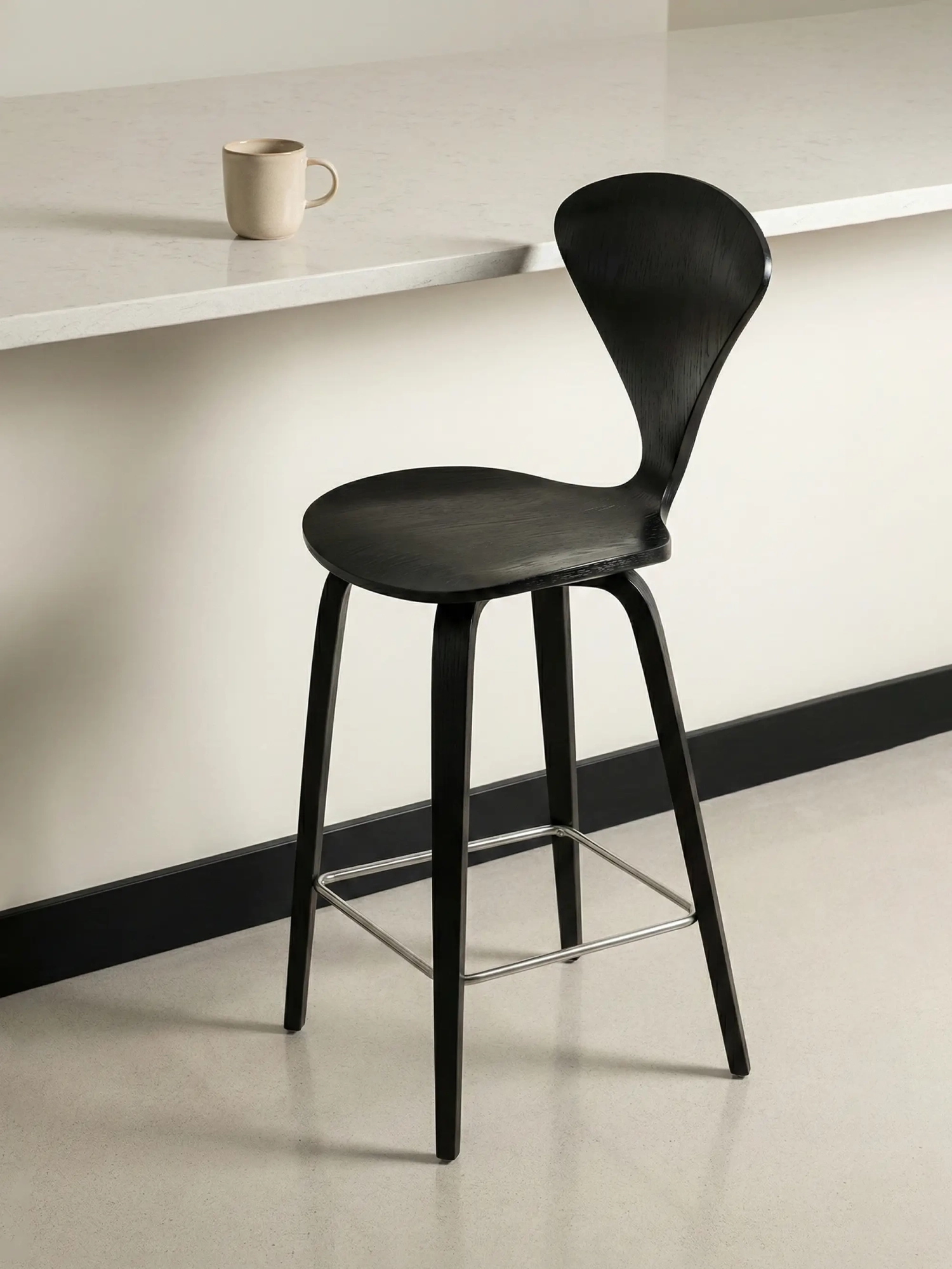 Köksstol i skandinaviskt böjt trä (65cm) - Cherner NEST DREAM - 13