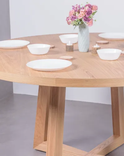 Table à manger Soho 150 cm en frêne naturel | Livraison gratuite et garantie de 5 ans