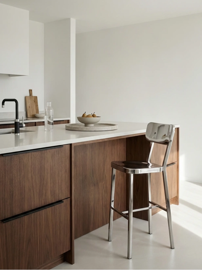 Taburete alto de acero inoxidable - Delawere NEST DREAM - 4
