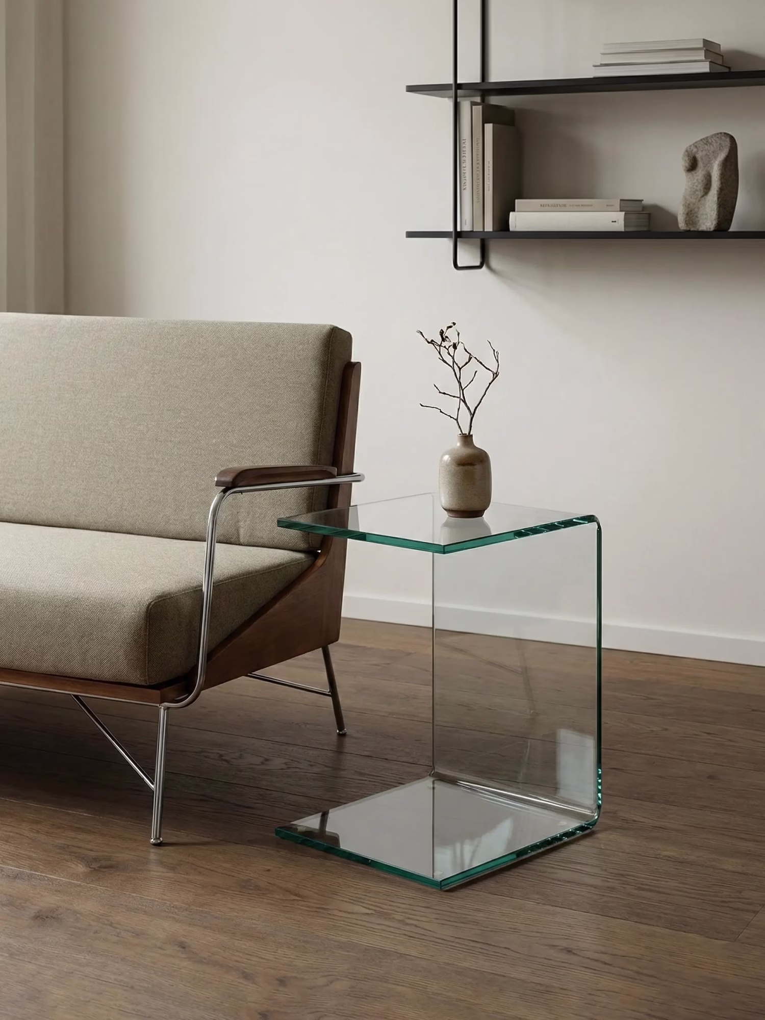 Beistelltisch aus gehärtetem Glas für Sofa - Ice NEST DREAM - 1