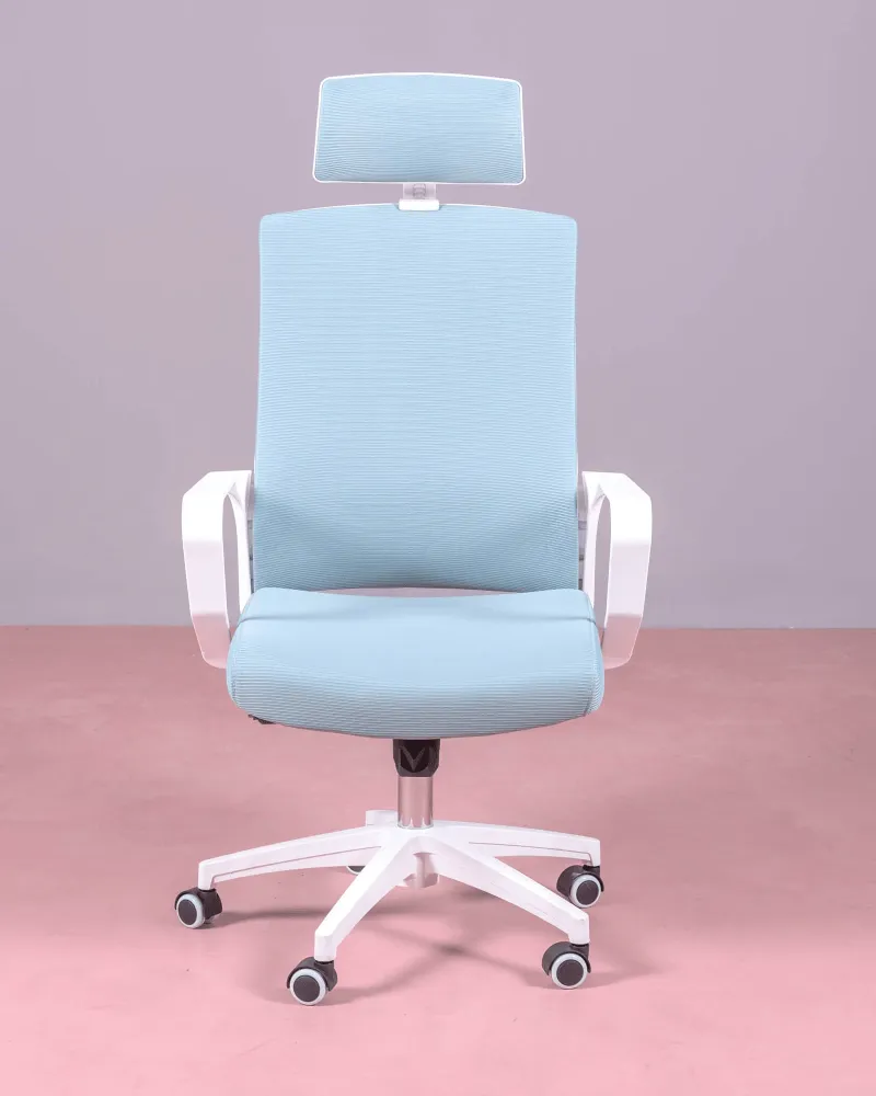 Silla de escritorio ergonómica con reposacabeza | 5 años de garantía