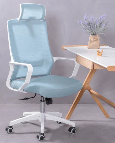 Chaise de bureau ergonomique avec repose-tête réglable | 5 ans de garantie