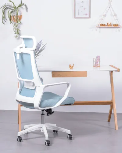 Scaun de birou ergonomic cu tetieră | 5 ani garanție