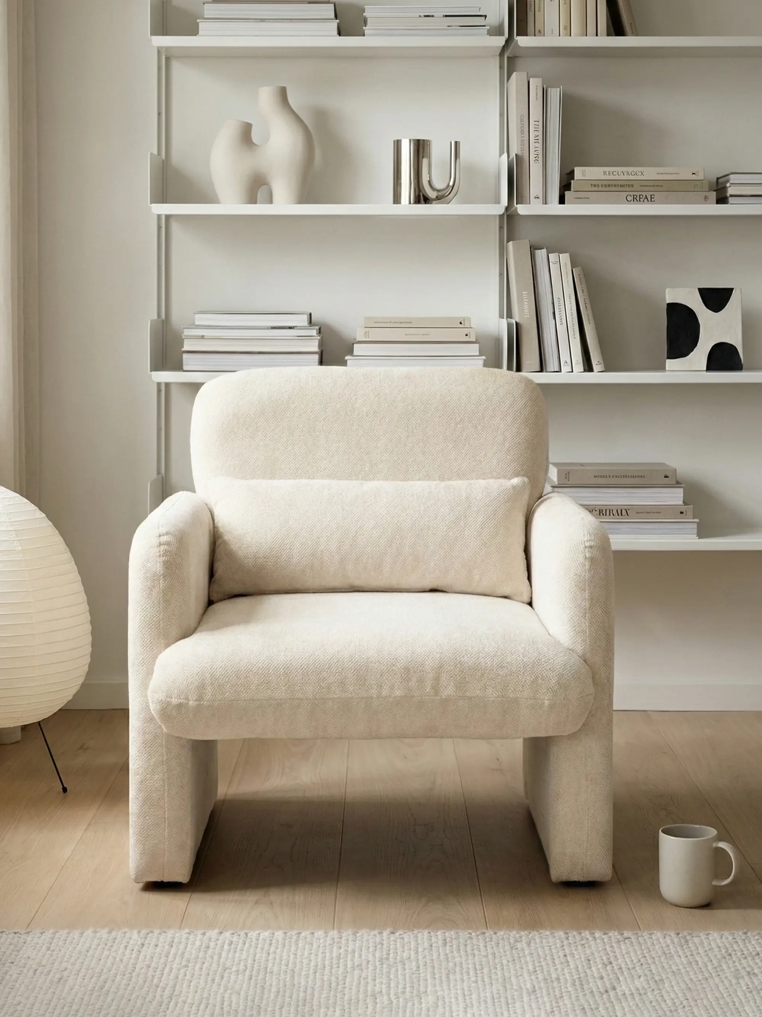 Minimalistiskt designad stoppad fåtölj - Bristol NEST DREAM - 12