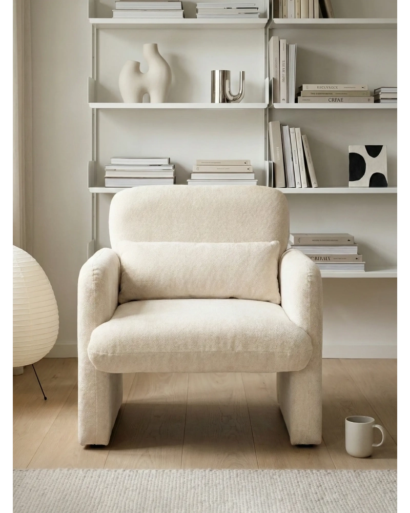 Minimalistično oblikovan oblazinjen fotelj - Bristol NEST DREAM - 12