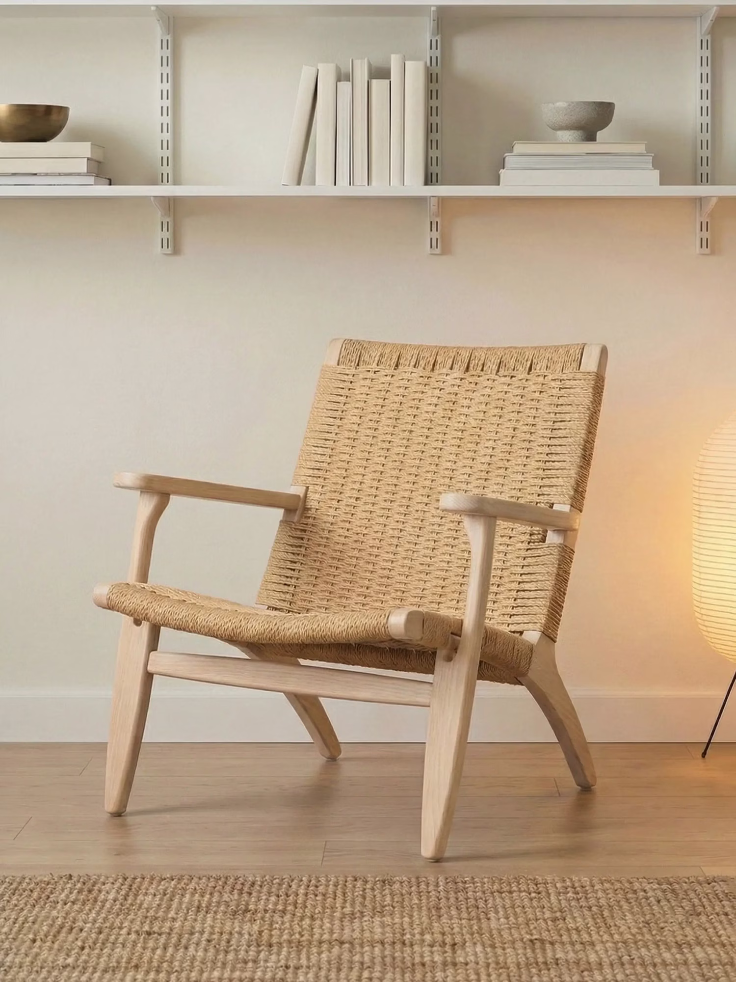 Fauteuil artisanal en frêne naturel - Catani NEST DREAM - 1