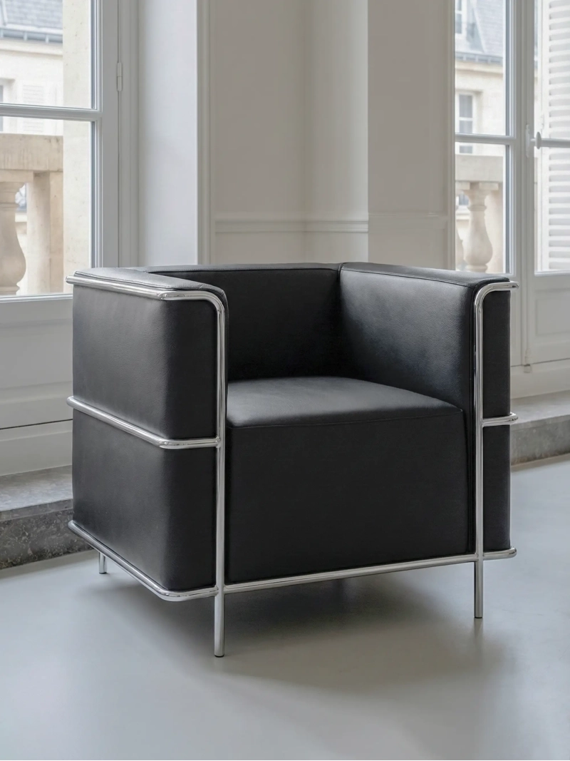 Kubikus formatervezésű fotel olasz bőrből - Torino NEST DREAM - 1