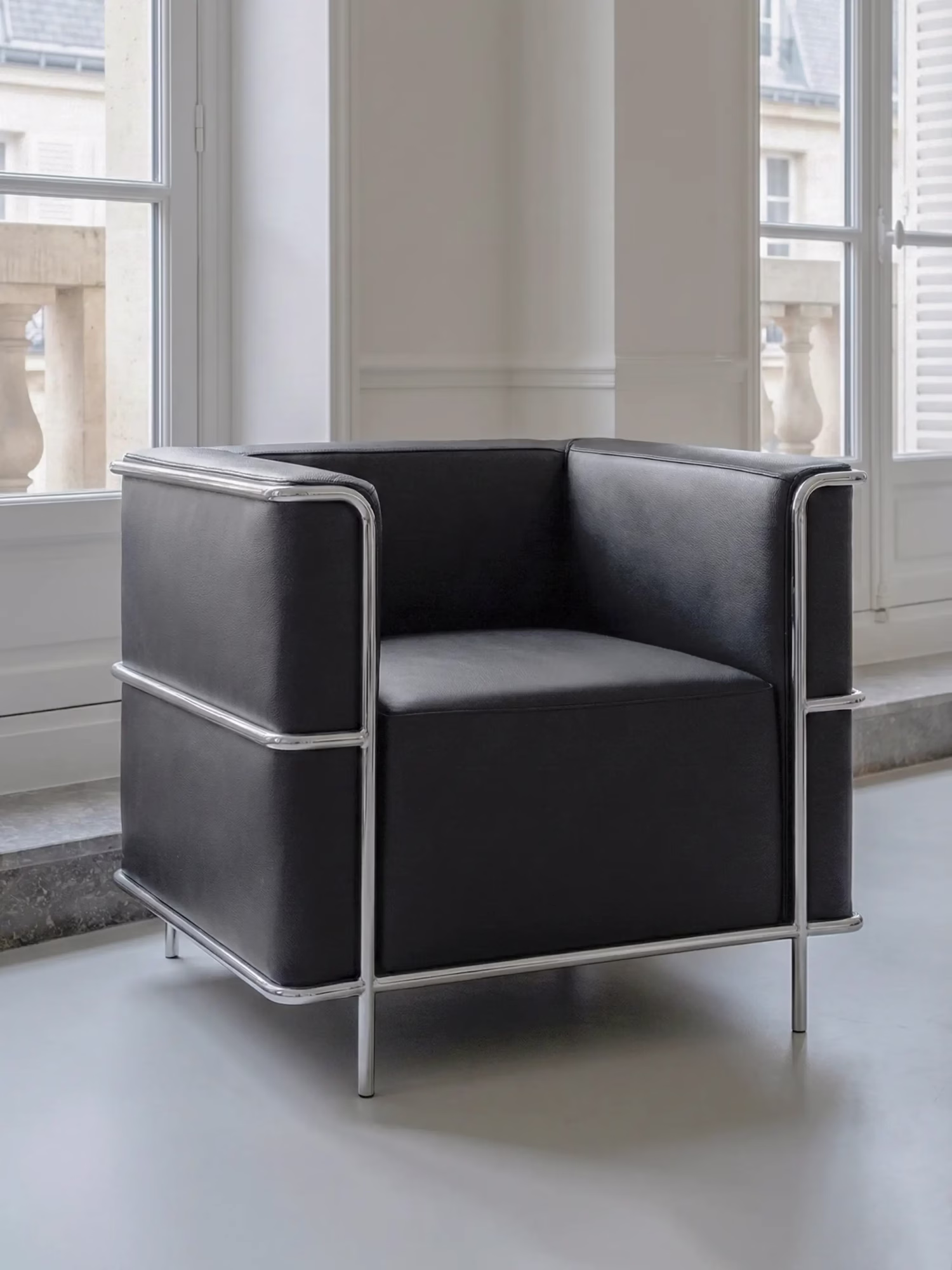 Fauteuil design cubique en cuir italien - Torino NEST DREAM - 1