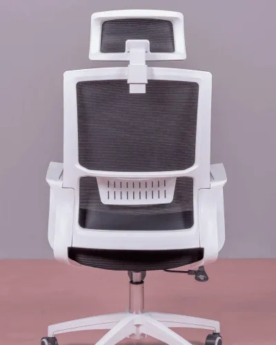 Mesh ergonomic office chair with headrest | 5 years warranty