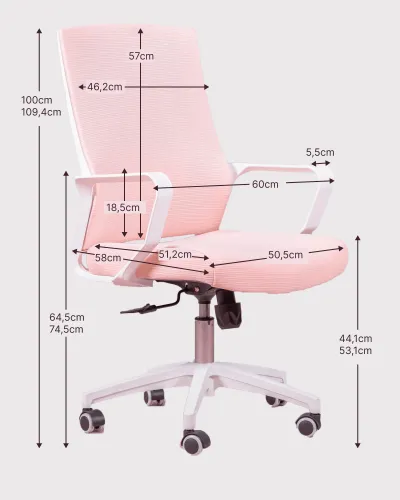 Chaise de bureau ergonomique Mesh | Garantie de 5 ans avec Nest Dream