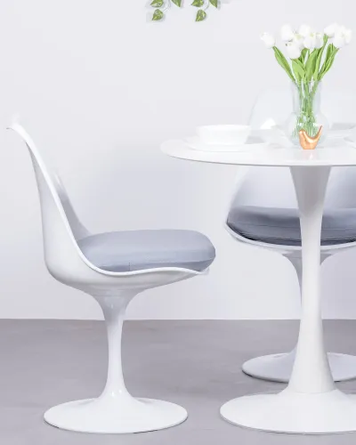 Mesa Tulip de comedor en 80cm económica | 5 años de garantía