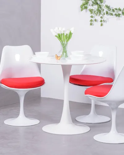 Mesa Tulip de comedor en 80cm económica | 5 años de garantía