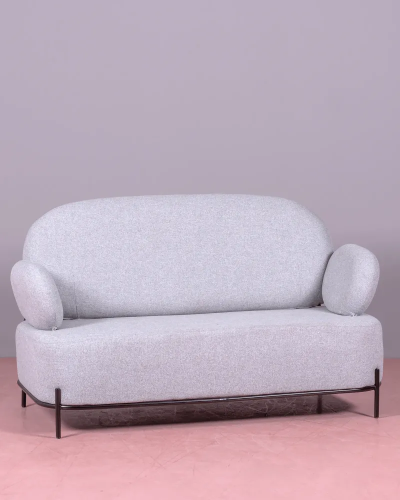 2-seater sofa with minimalist design with armrests | Clair Collection