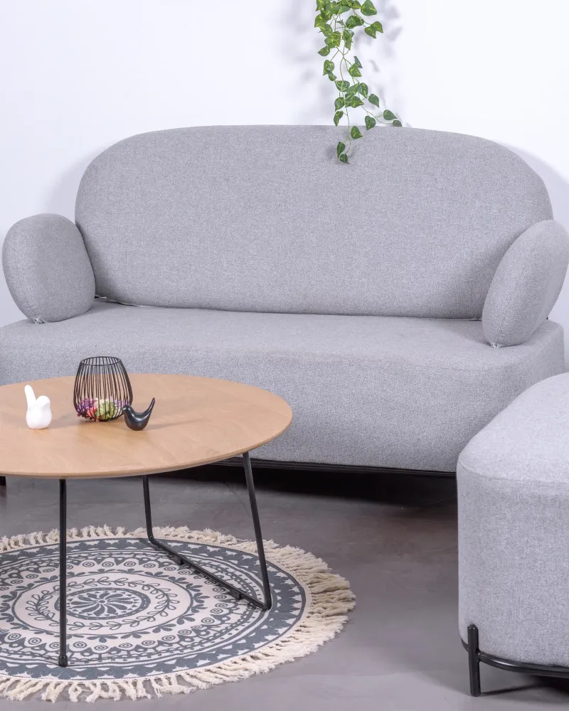 2-Sitzer-Sofa mit minimalistischem Design mit Armlehnen | Clair Sammlung