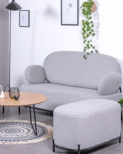 2-Sitzer-Sofa mit minimalistischem Design mit Armlehnen | Clair Sammlung