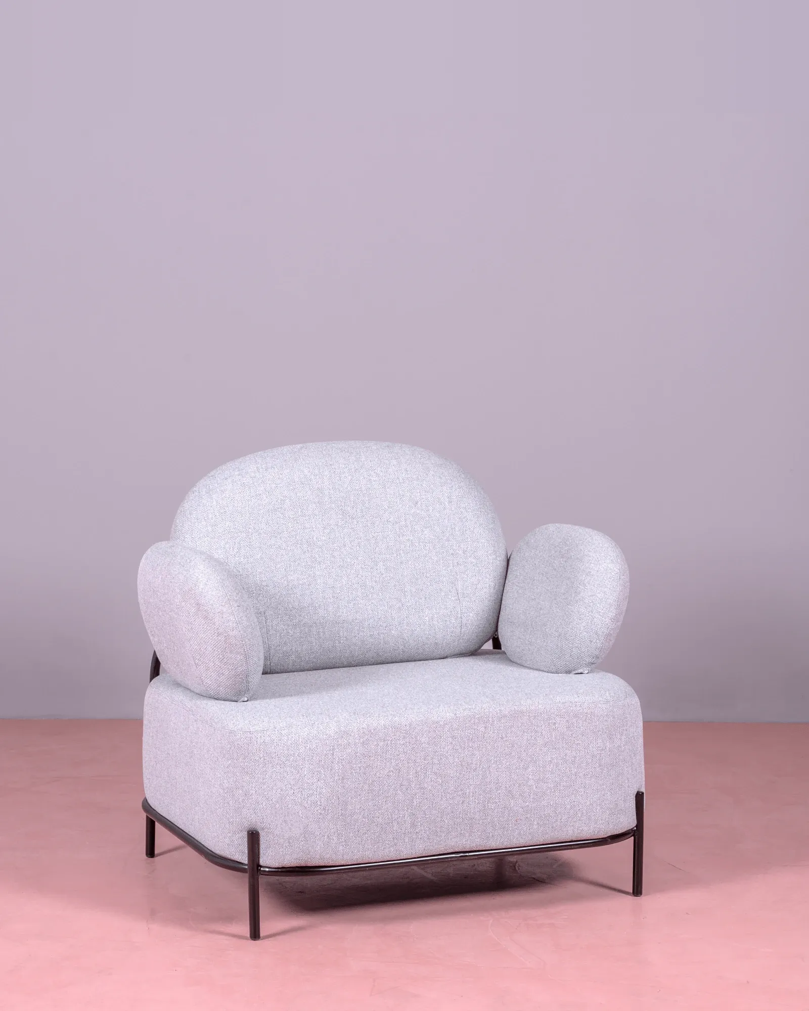 Minimalist design 1-seater sofa with arms | Clair Collection - Nest Dream