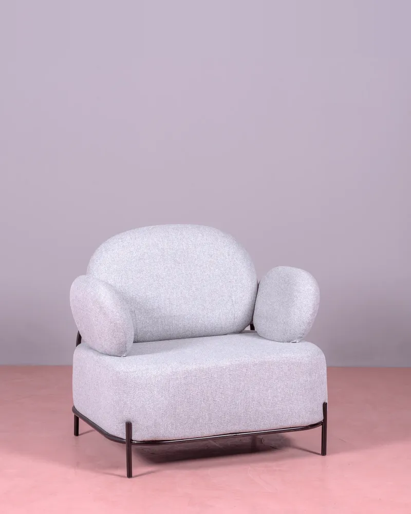 Minimalistyczna sofa 1-osobowa z podłokietnikami | Kolekcja Clair - Nest Dream