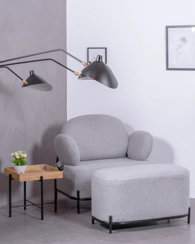 1-personers minimalistisk designsofa med armlæn - Clair Collection Nest Dream