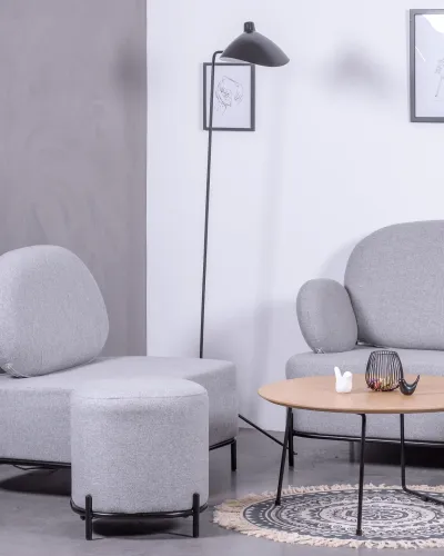 1-personers minimalistisk designsofa med armlæn - Clair Collection Nest Dream