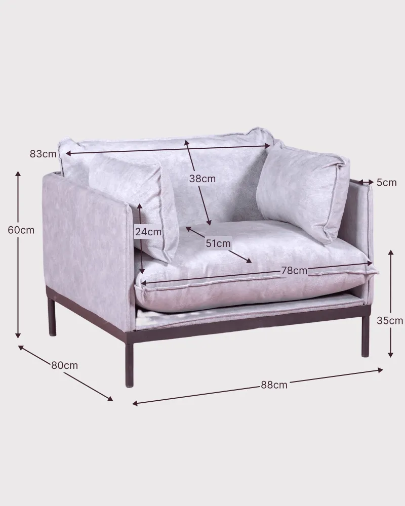 Skyline sofa upholstered in polyester- Contemporary style- Free shipping