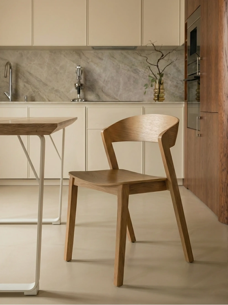 Nordic stolička z prírodného dubového dreva - Soho NEST DREAM - 1