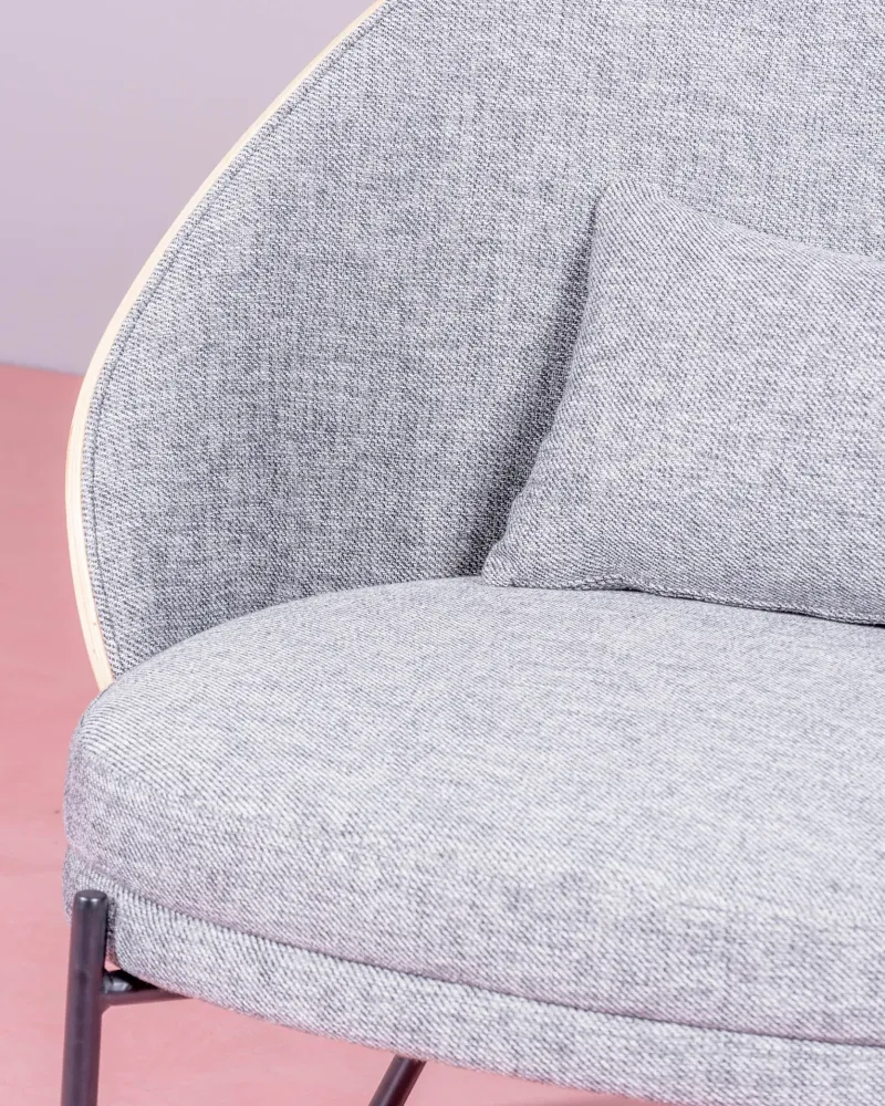 Rustieke fauteuil met natuurlijk essenhout | Rustieke decoratie