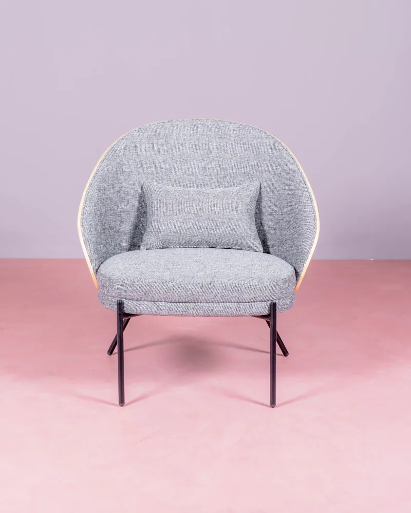 Rustieke fauteuil met natuurlijk essenhout | Rustieke decoratie