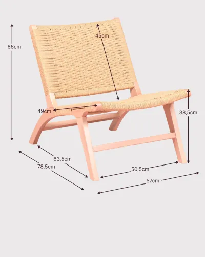 Fauteuil scandinave en bois de hêtre | Livraison et retour gratuits