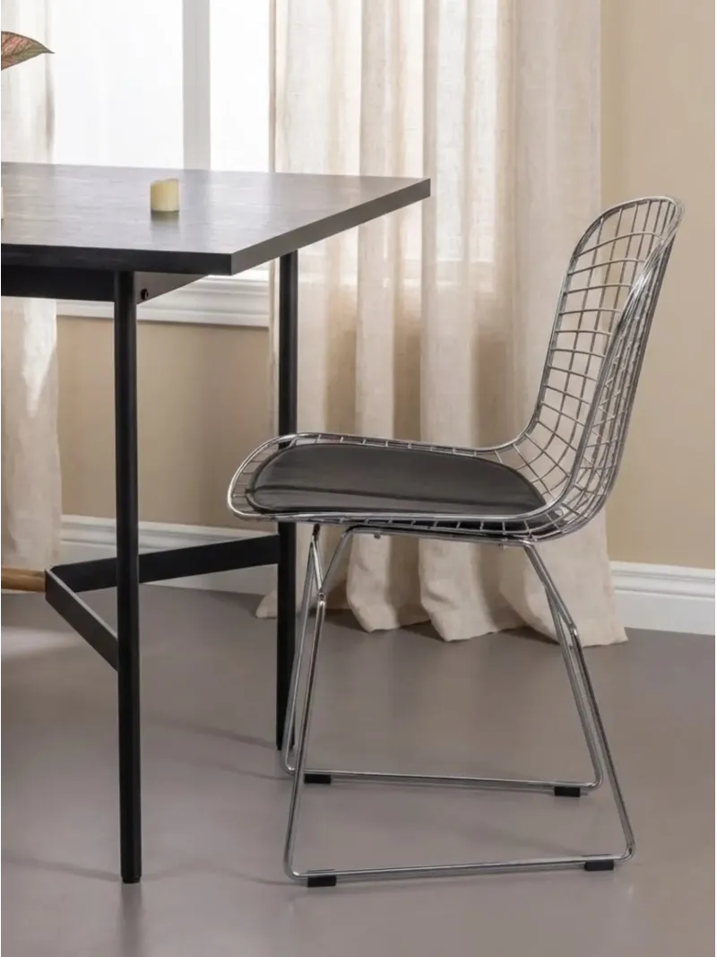Ergonomisk spisebordsstol i rustfrit stål - Berta
