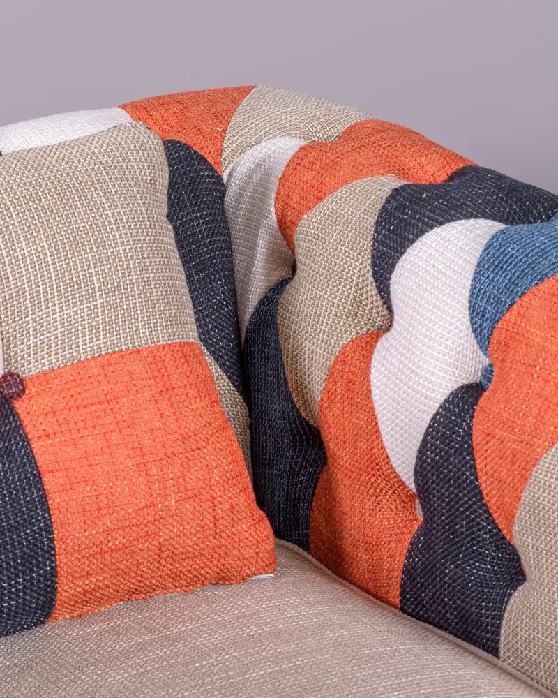 1-seater sofa upholstered in patchwork | Chesterfield Collection