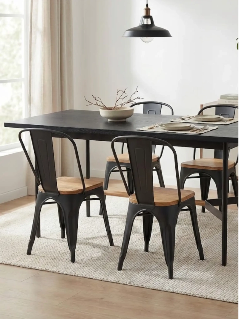 Rektangulært spisebord i egetræ (140x80) Blackstorm NEST DREAM - 1