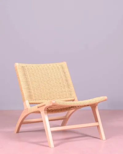 Scandinavian armchair in beech wood | Free shipping and return