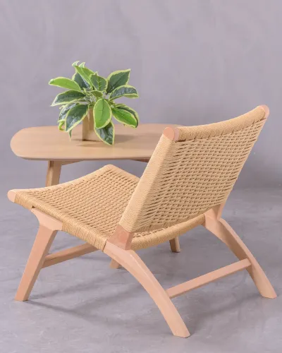 Sillón escandinavo en madera de haya | Envío y devolución gratis