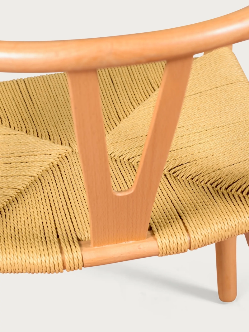 Scaun scandinav din lemn de fag natural și frânghie ecologică - Wish NEST DREAM - 5