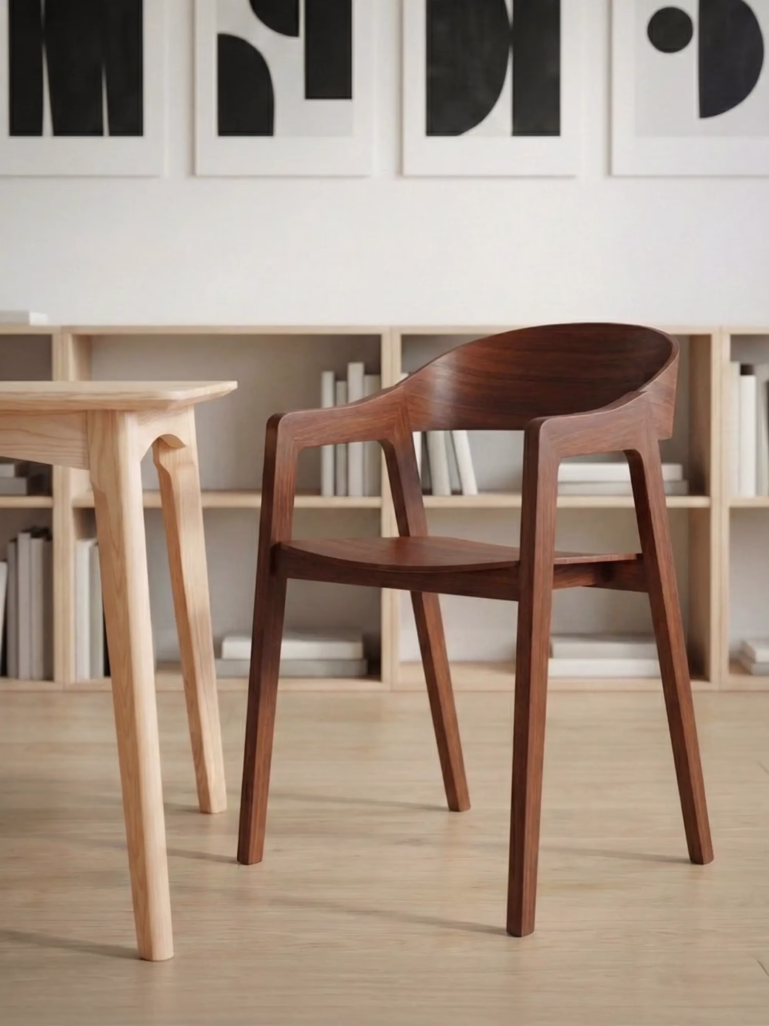 Chaise de salle à manger scandinave en bois de chêne - Soho NEST DREAM - 27