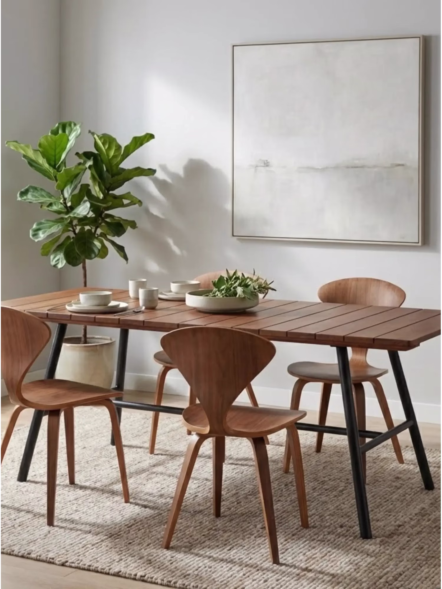 Mesa industrial de madera maciza de teca de alta gama (180x90cm) - Fare NEST DREAM - 1