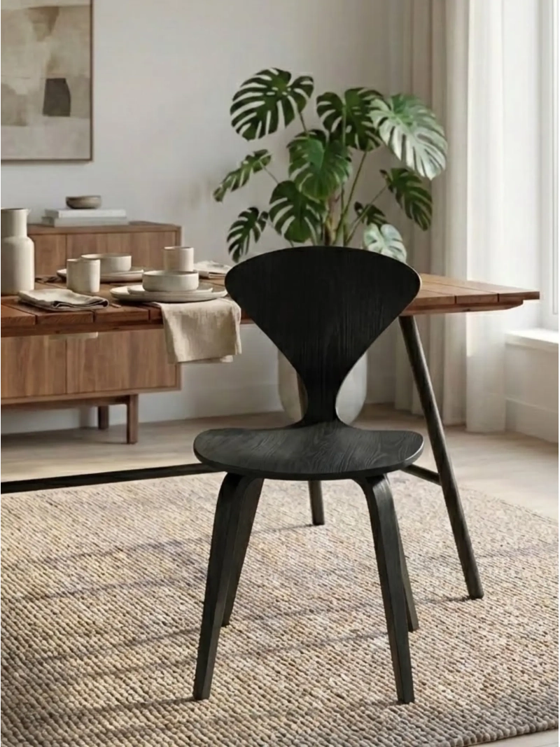 Chaise de salle à manger scandinave en bois naturel - Cherner NEST DREAM - 9