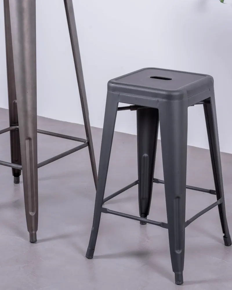 Stackable metal steel stool (68cm) | Nest Dream Furniture Store