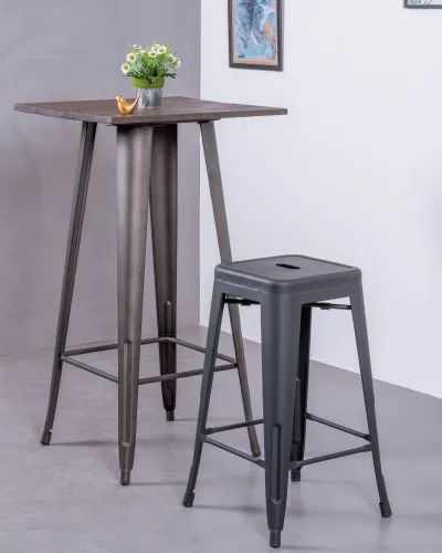 Stackable metal steel stool (68cm) | Nest Dream Furniture Store