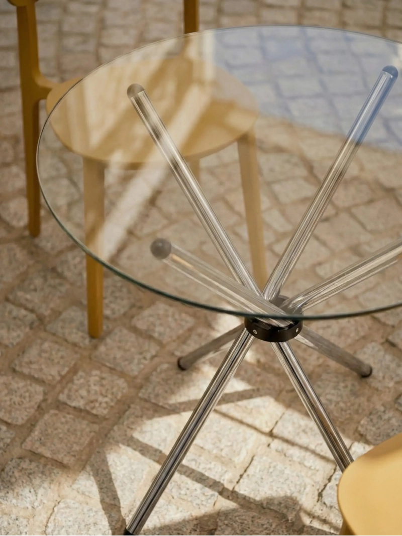 Round glazen keukentafel (90cm) - Round NEST DREAM - 7