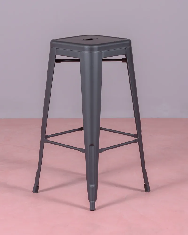 Tabouret en métal et acier laqué (76cm) | Magasin de meubles Nest Dream