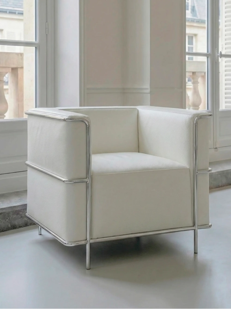 Fotoliu cu design cubic din piele italiană - Torino NEST DREAM - 14