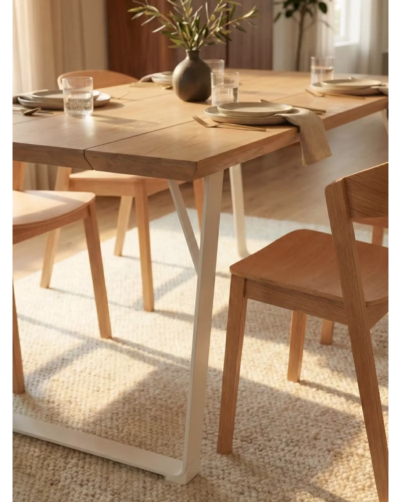 Rechteckiger Esstisch aus Esche und Stahl - Sophie NEST DREAM - 7