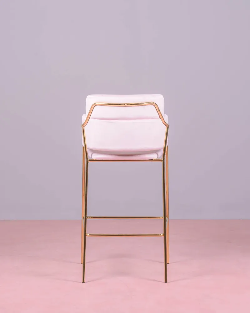 Cruiser design stool upholstered in velvet | Nest Dream